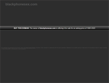 Tablet Screenshot of blackphonesex.com